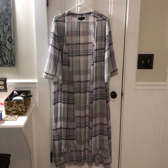 torrid Tops - Plaid Kimono cardigan